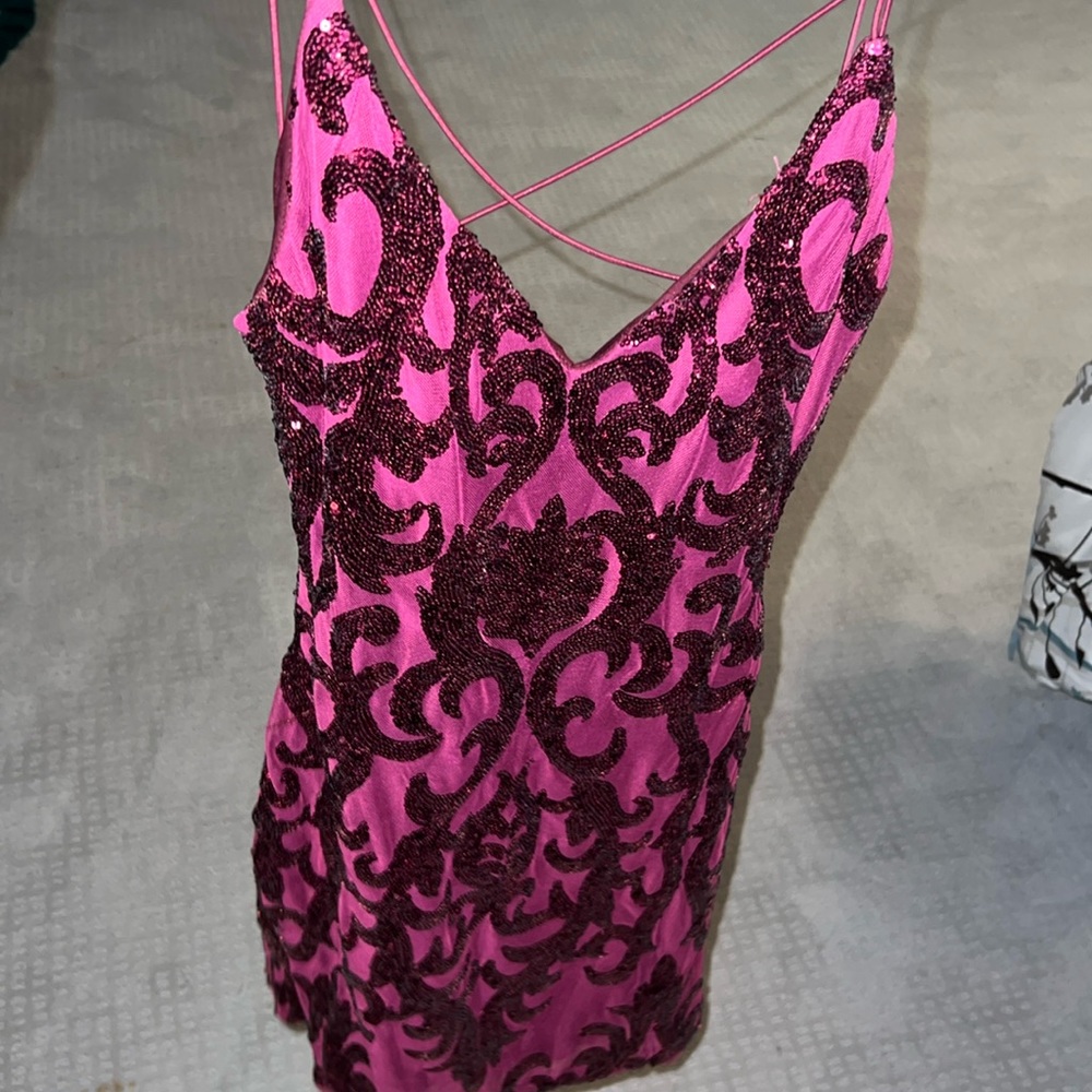 Maroon sparkle dress